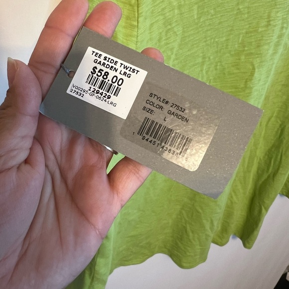 Habitat TEE SIDE TWIST GARDEN size large NWT - Picture 7 of 7